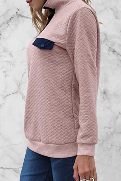 Zaira® | Lässige, solide Patchwork-Rollkragenpullover