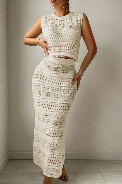 Imelda® | Sexy, aushöhlen, O-Ausschnitt, ärmellos, zweiteilig (3 Farben)