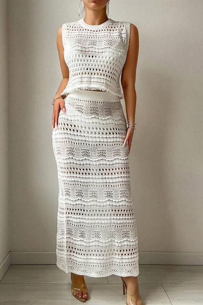 Imelda® | Sexy, aushöhlen, O-Ausschnitt, ärmellos, zweiteilig (3 Farben)