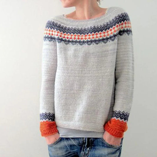 Isley - Fair Isle Pullover in Love