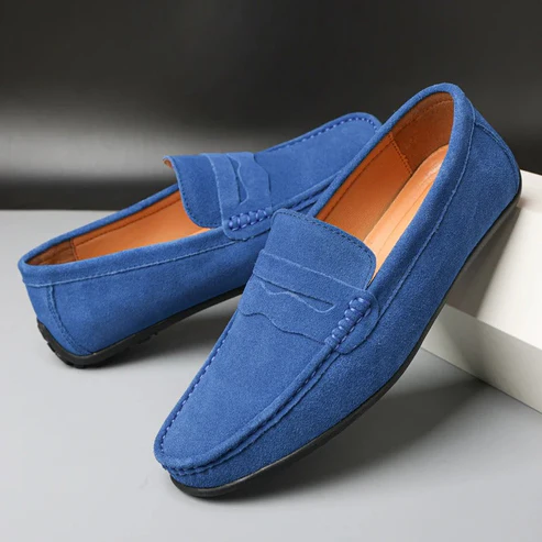 Le Dreux Wildleder-Loafer