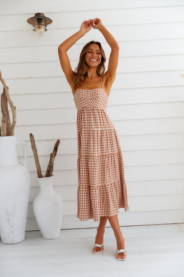 Gingham Dreams Maxikleid