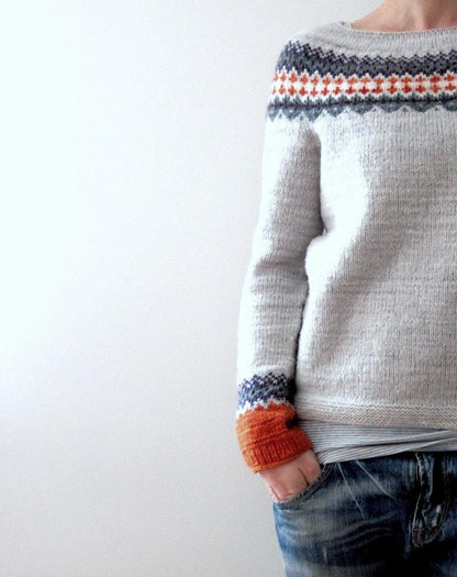 Isley - Fair Isle Pullover in Love