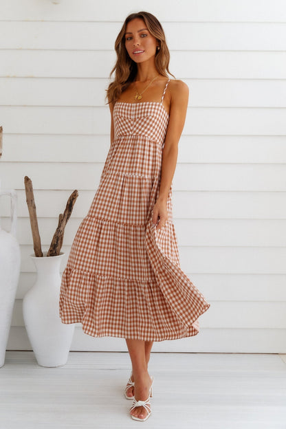 Gingham Dreams Maxikleid