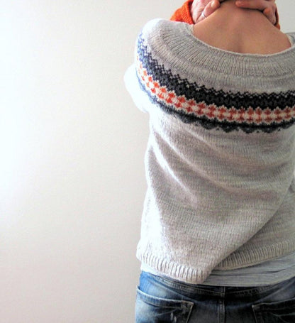 Isley - Fair Isle Pullover in Love