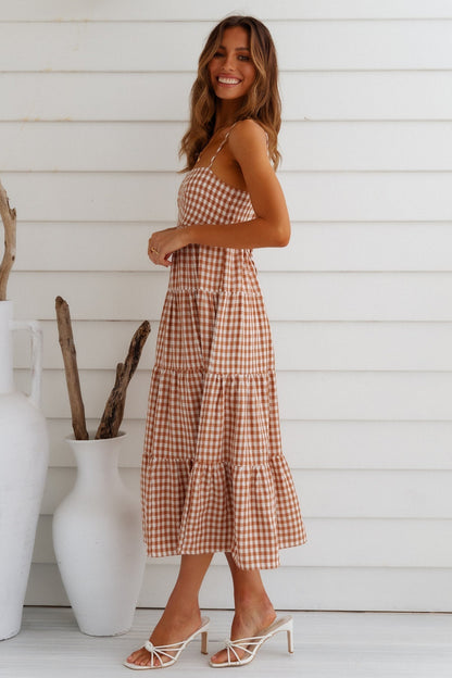 Gingham Dreams Maxikleid