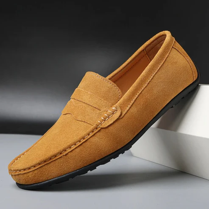 Le Dreux Wildleder-Loafer