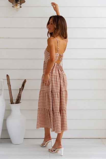 Gingham Dreams Maxikleid