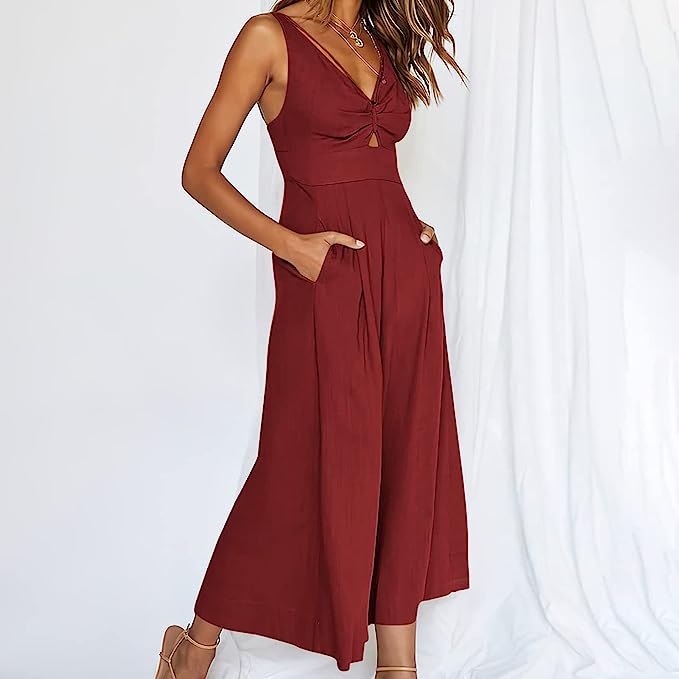 Alba® | Elegante Jumpsuits mit V-Ausschnitt