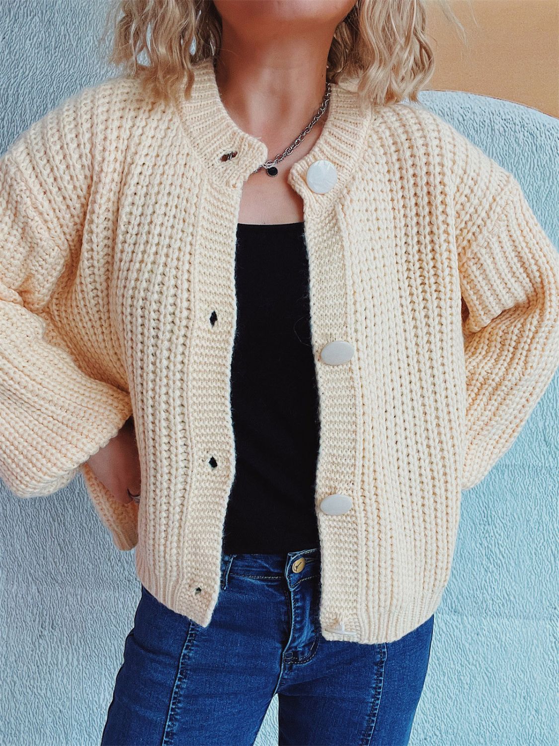 Adelheid® | Langärmliger Cardigan mit Knöpfen