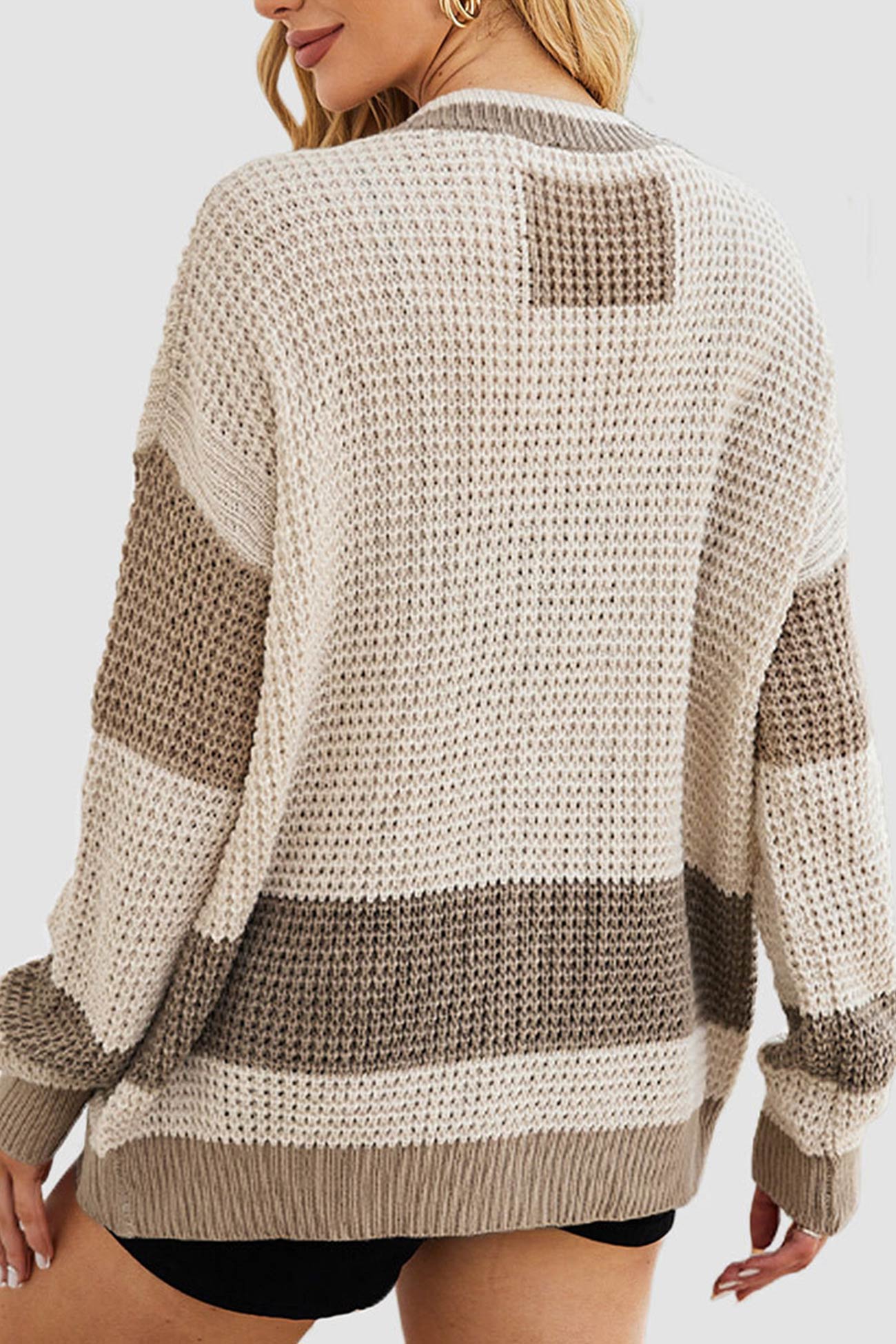 Agnes® | Strickjacke mit Knöpfen und Farbspleißung