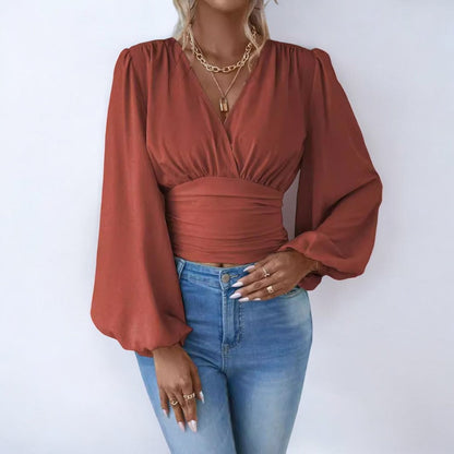 Franziska® | Elegante Bluse mit Wickeloptik