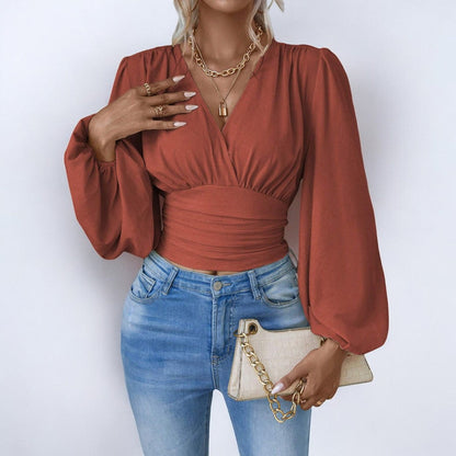 Franziska® | Elegante Bluse mit Wickeloptik