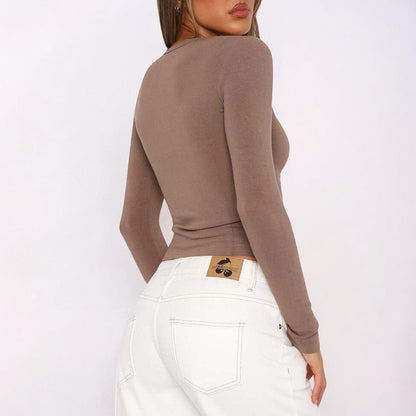 Eike® | Elegantes Langarm-Shirt mit Knopfleiste