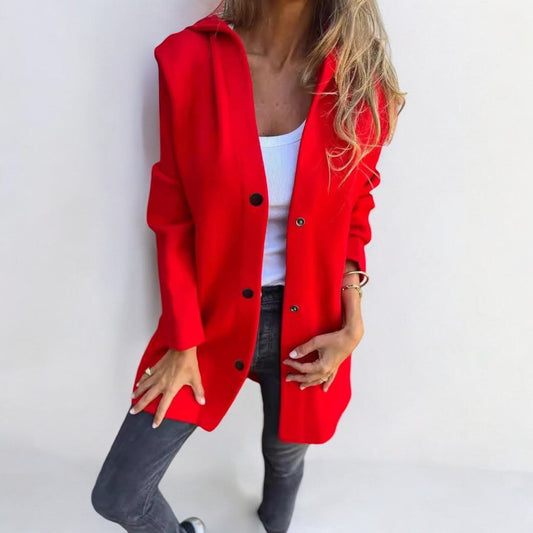 Norberta® | Warmer Mantel mit Kapuze