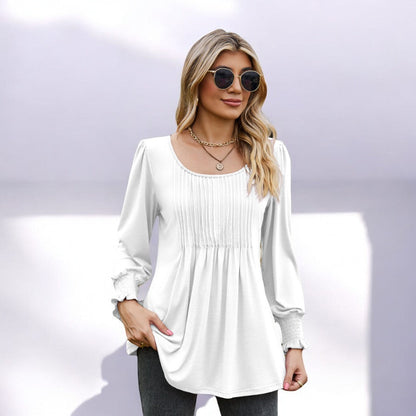 Kyra® | Lässiges Langarm-Shirt mit Raffdetails