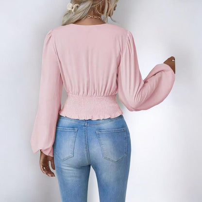 Franziska® | Elegante Bluse mit Wickeloptik