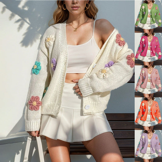 Blenda® | Florale Strickjacke