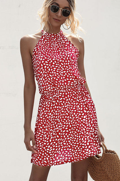 Virginia – Freizeitkleid mit Polka Dot-Print und Neckholder