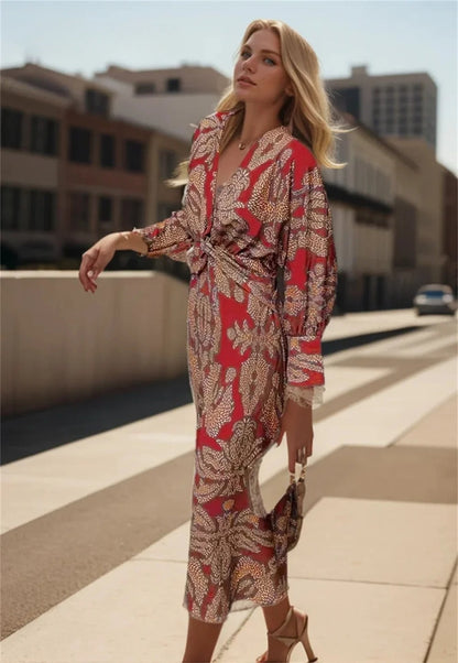 Leopoldine® | Bedrucktes Seidenkleid