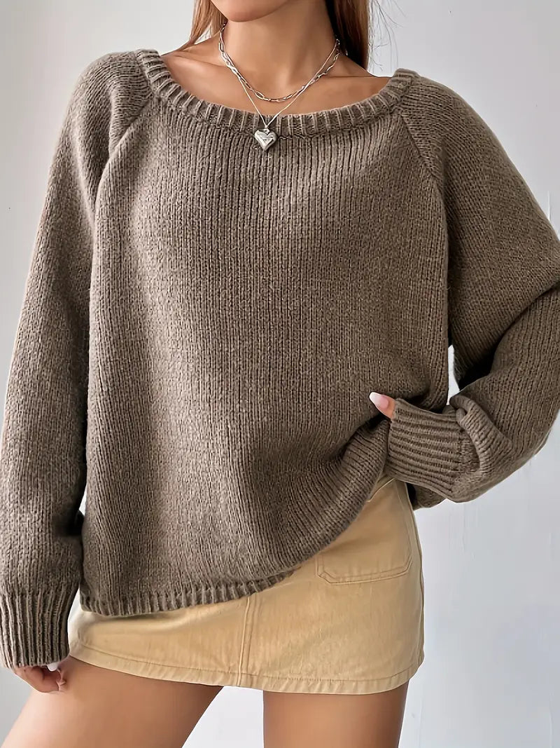 Zaida® | Schulterfreier Strickpullover