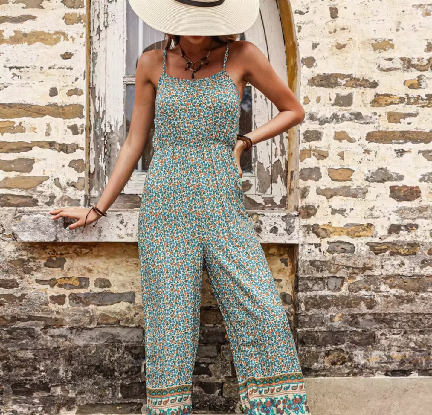 Abigail® | Bohemian-Jumpsuit mit hoher Taille