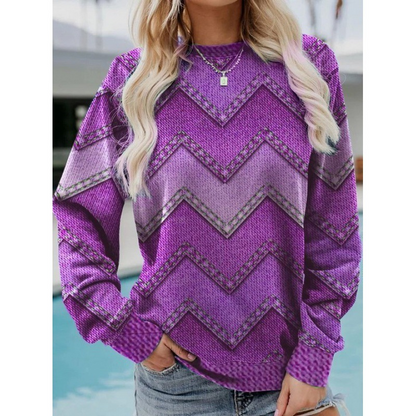 Agueda® | Geometrisch lässiges Sweatshirt