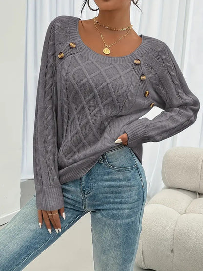 Enid® | Stilvoller Zopfmuster-Pullover