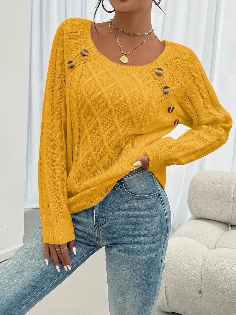 Enid® | Stilvoller Zopfmuster-Pullover