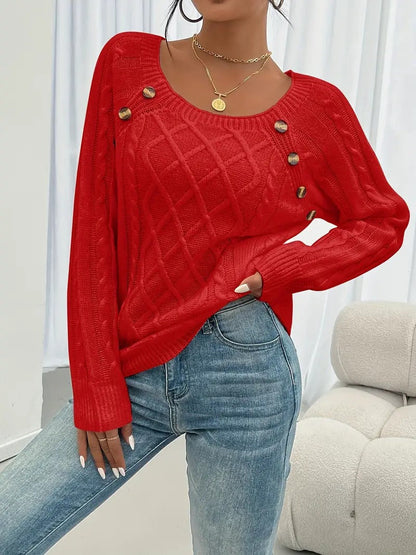 Enid® | Stilvoller Zopfmuster-Pullover