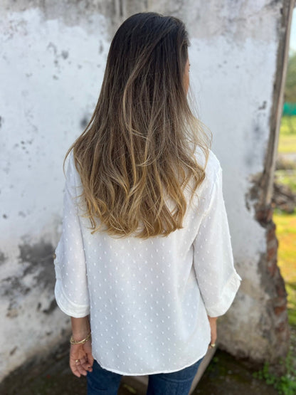 Dagmar® | Stilvolles Baumwolltop mit halben Ärmeln