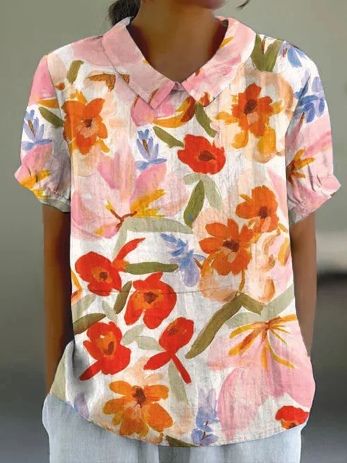 Lola - Women's Retro Floral Tops Frühling & Sommer