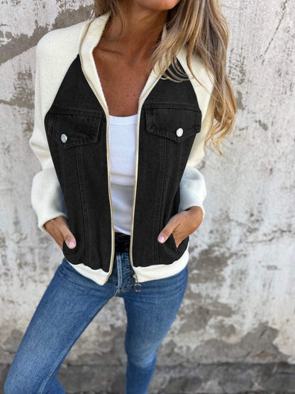 Brigitta® | Moderne Jacke mit Denim