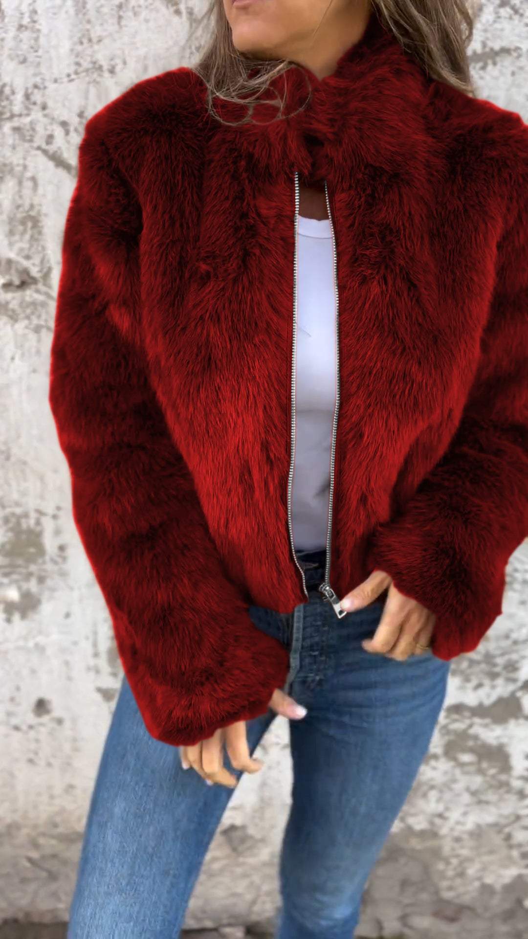 Janina® | Faux Fur Jacket