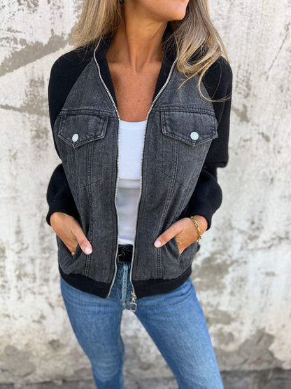 Brigitta® | Moderne Jacke mit Denim