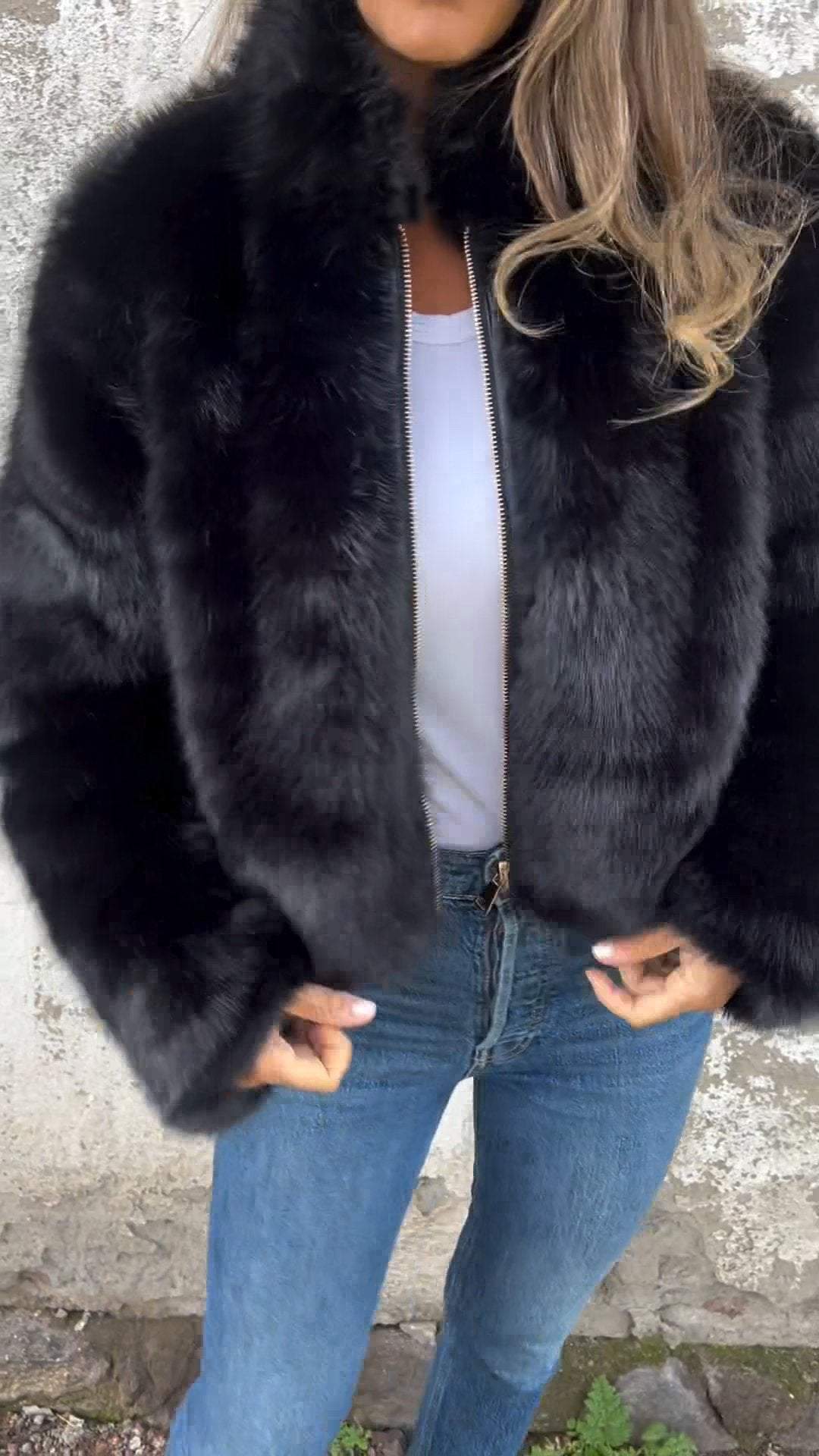 Janina® | Faux Fur Jacket